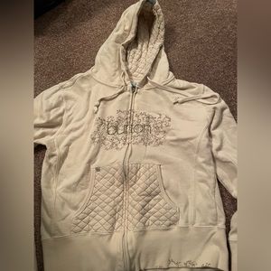 large Burton zip up hoodie